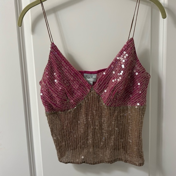 Tracy Reese sequin midriff top - Picture 1 of 4